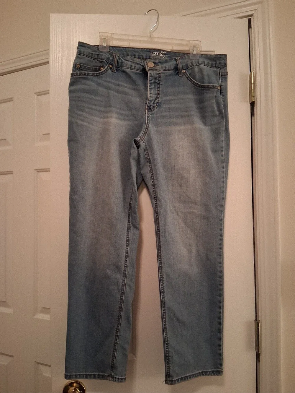 Terra & Sky Light Blue Straight-Leg Women’s Jeans